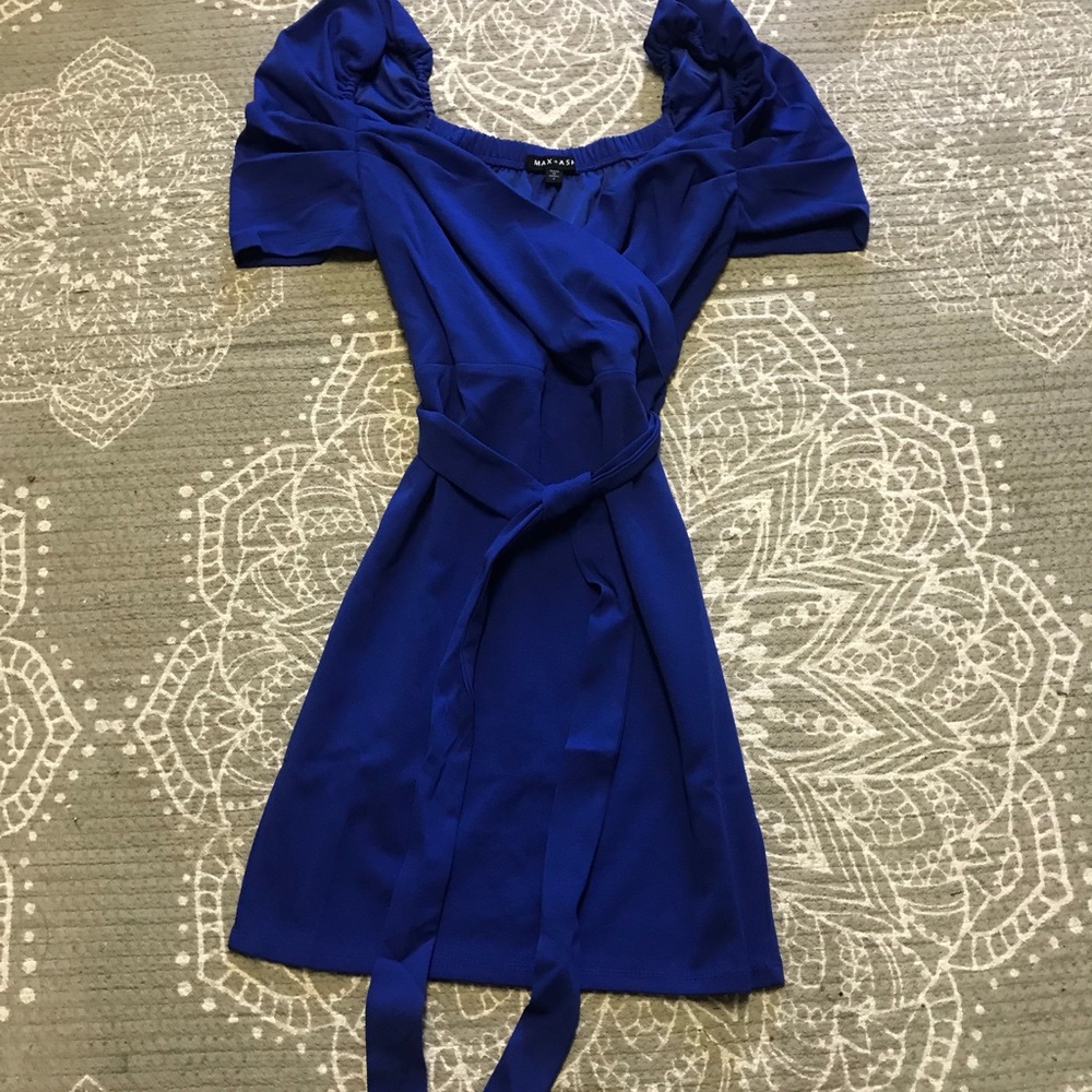New Max + ash blue dress with tags